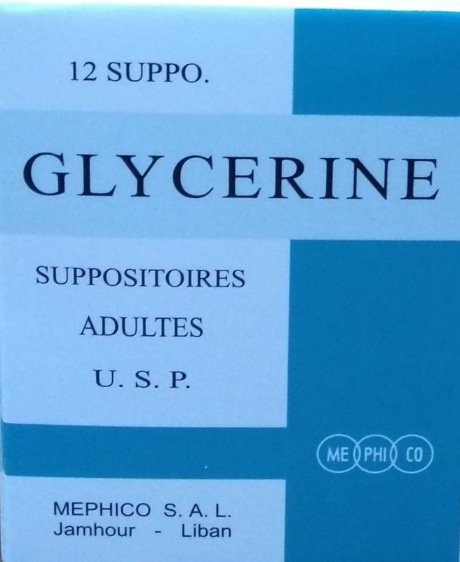 Suppositoires Adultes Glycerine USP Mephico